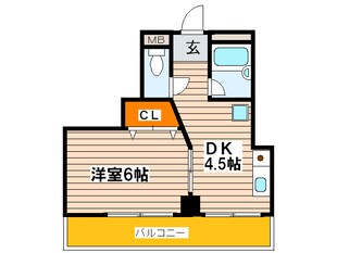 エクセル難波の物件間取画像